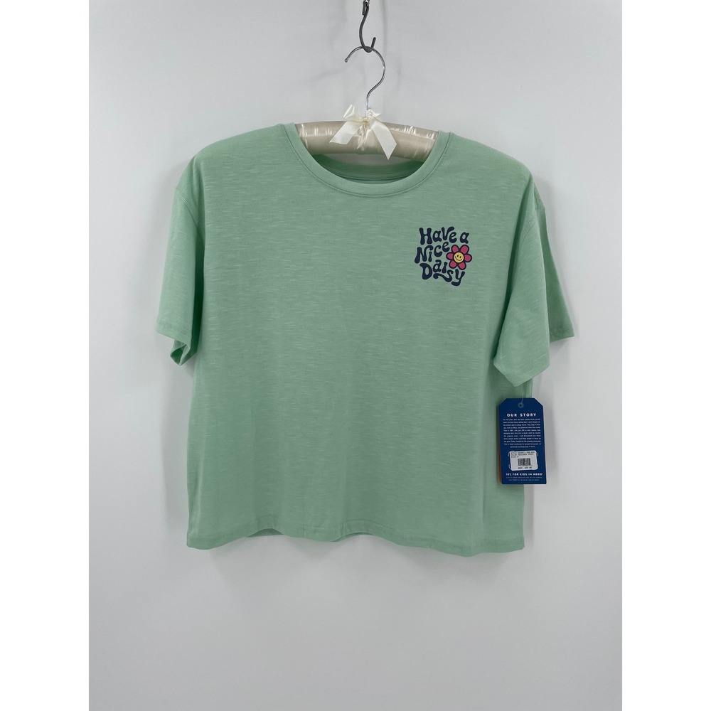 Life Is Good Active Have A Nice Daisy Graphic Tee Gossamer Green NWT Medium